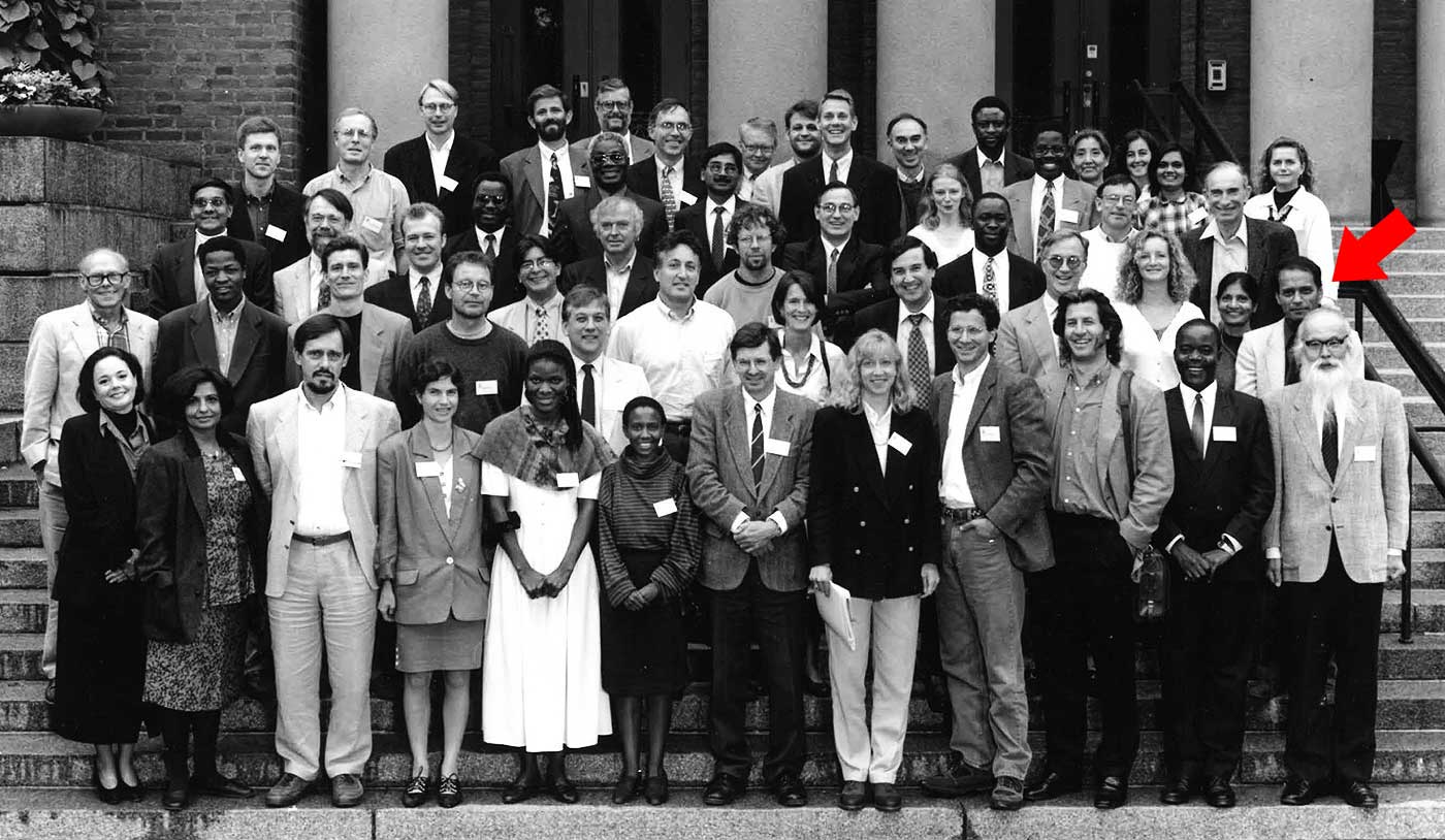スウェーデン王立科学アカデミーの会議に出席したときの写真（1993）