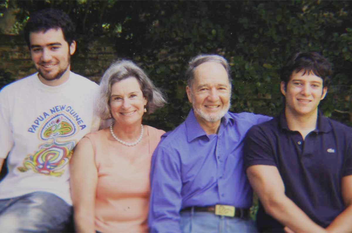 Prof. Diamond, his wife, and two sons